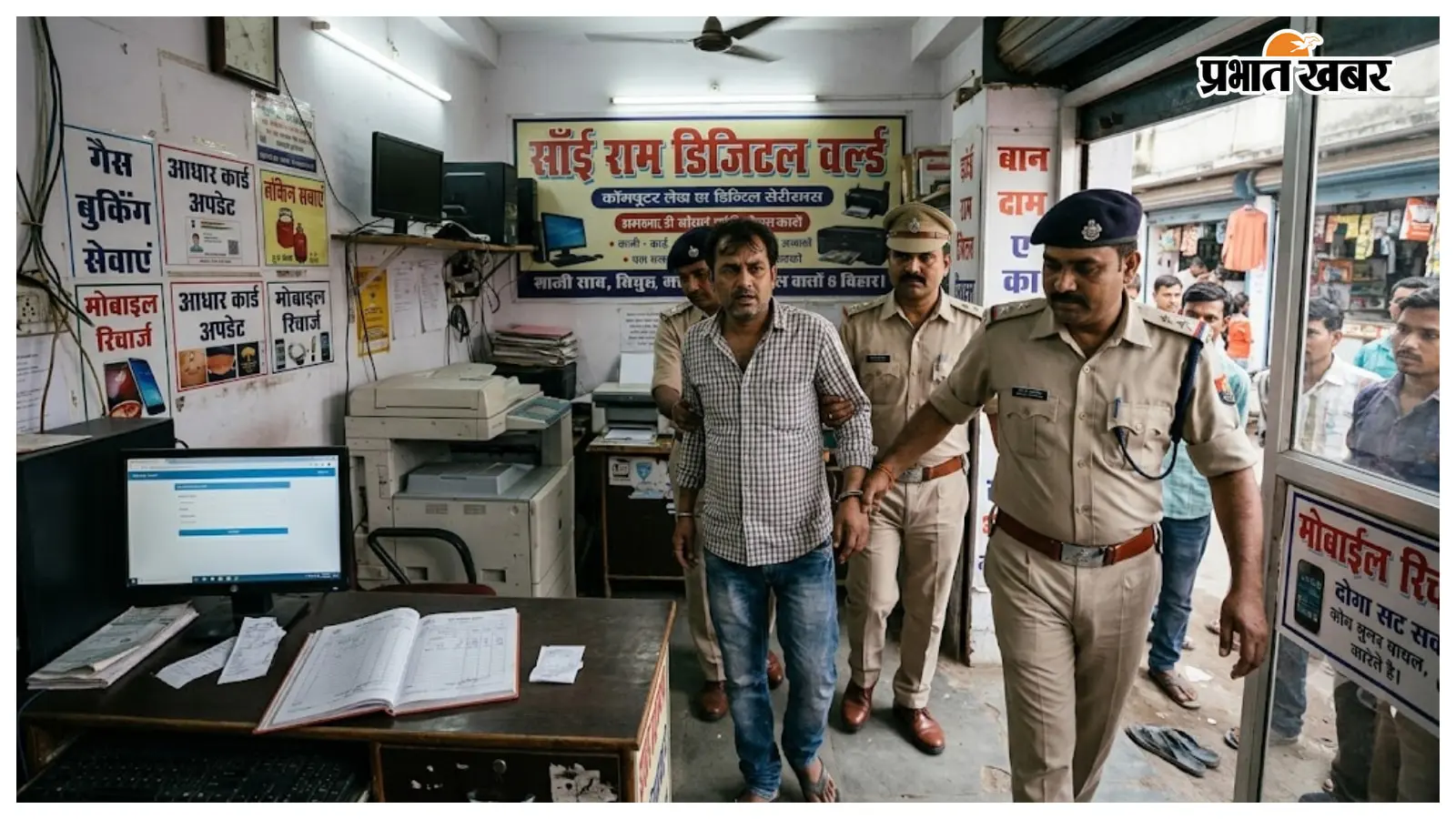 गैस बुकिंग की तारीख में हेराफेरी के आरोप में कंप्यूटर दुकान संचालक गिरफ्तार