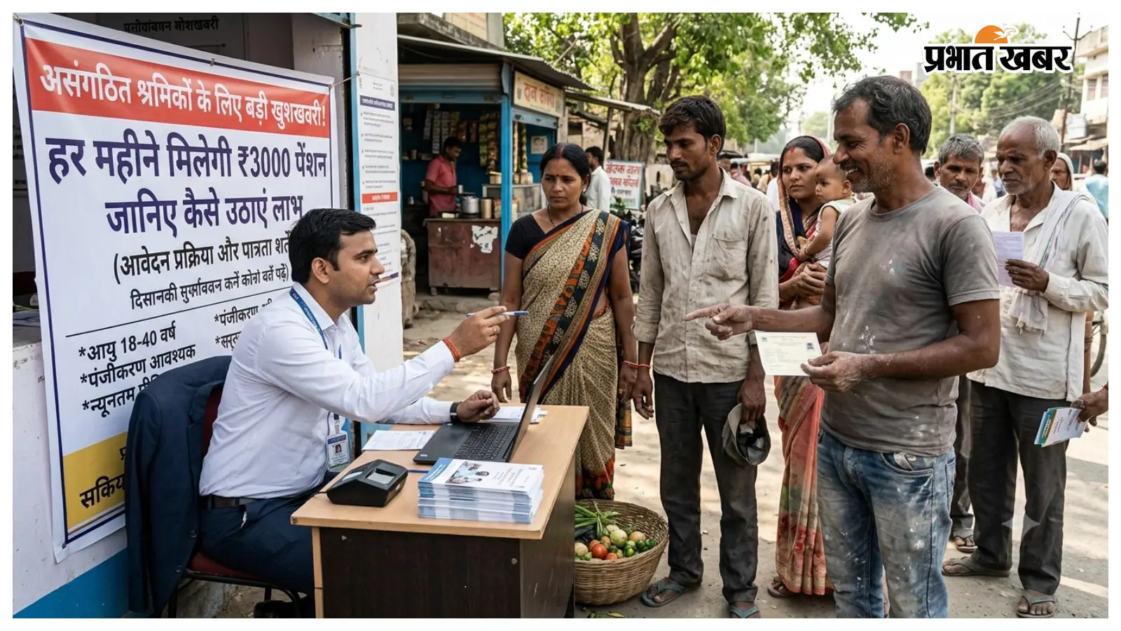 पीएम श्रम योगी मानधन योजना बनेगी असंगठित श्रमिकों का बुढ़ापे का सहारा, 60 वर्ष के बाद मिलेगी 3000 मासिक पेंशन