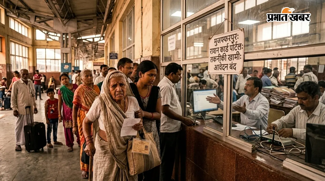 मुजफ्फरपुर: राशन कार्ड पोर्टल तो खुला, लेकिन तकनीकी खामी से पहले दिन नहीं हो सका एक भी आवेदन