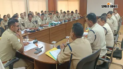 खूंटी पुलिस की मंथली क्राइम मीटिंग में एसपी ऋषभ गर्ग सख्त, श्रावणी मेले की सुरक्षा पर दिया जोर