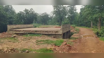 ठेकेदार ने पुलिया अधूरी छोड़ी, लोग परेशान