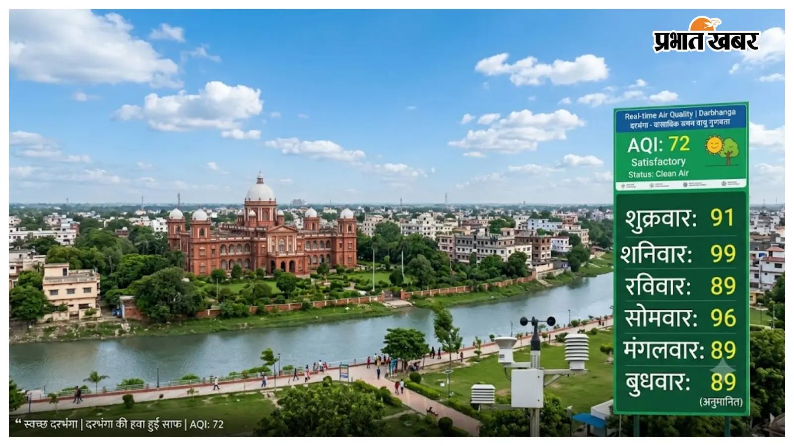 दरभंगा AQI: बारिश से हवा शुद्ध, राहत! दरभंगा AQI: बारिश से हवा शुद्ध, राहत!