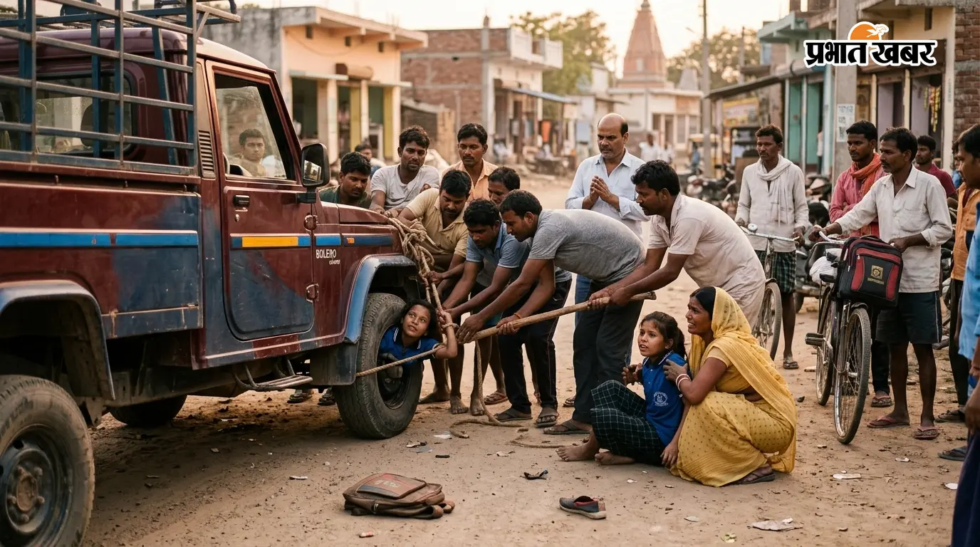 कोचिंग जाती छात्रा को पिकअप ने रौंदा, गंभीर कोचिंग जाती छात्रा को पिकअप ने रौंदा, गंभीर