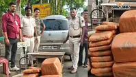 औरंगाबाद में उड़ीसा नंबर की कार से 80 किलो गांजा जब्त, पीछा करते ही वाहन छोड़कर भागा चालक