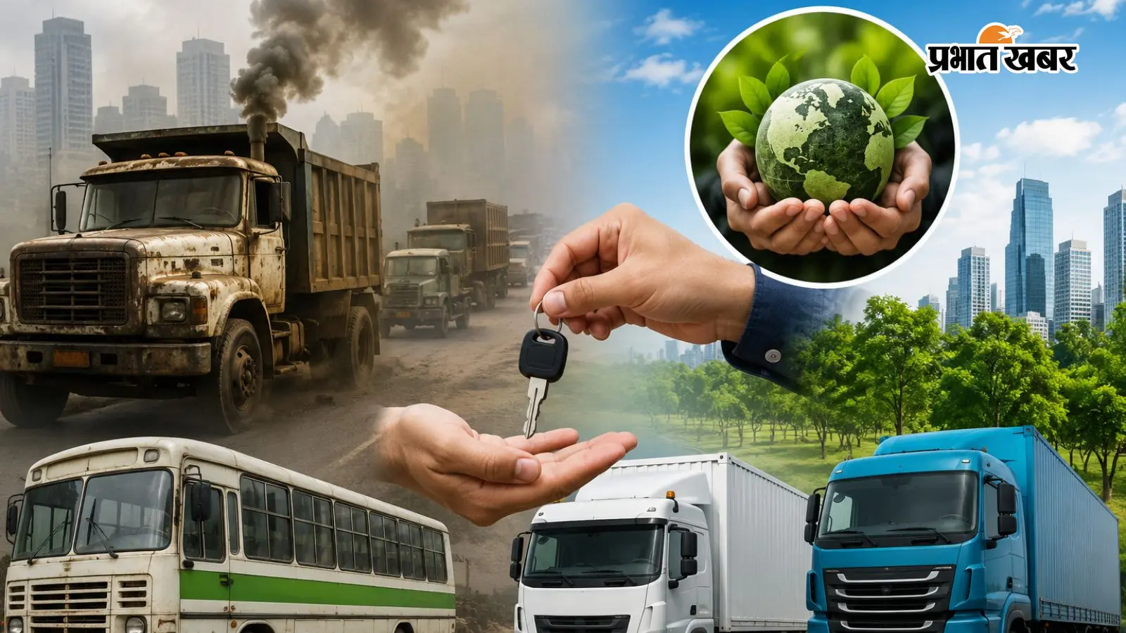 प्रदूषण मुक्त परिवहन की ओर कदम (AI सांकेतिक तस्वीर) प्रदूषण मुक्त परिवहन की ओर कदम (AI सांकेतिक तस्वीर)