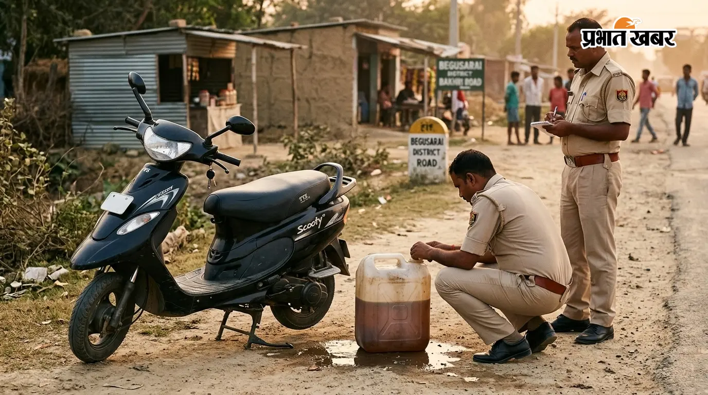 बेगूसराय: 20 लीटर शराब जब्त, तस्कर स्कूटी छोड़ भागा बेगूसराय: 20 लीटर शराब जब्त, तस्कर स्कूटी छोड़ भागा