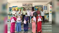 बेगूसराय: खोदावंदपुर सीएचसी में पांच टीबी मरीजों को मिला पौष्टिक आहार, डॉक्टर ने दी नियमित दवा लेने की सलाह