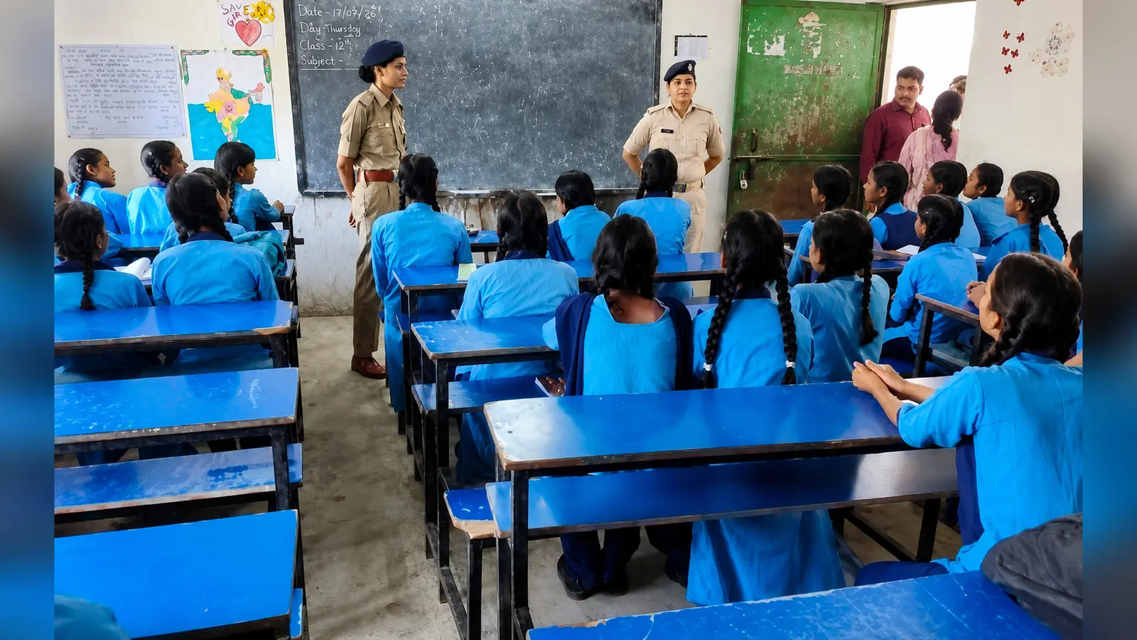 बेगूसराय के लाखो में छात्राओं को जानकारी देते हुए महिला थाना के पुलिस पदाधिकारी | Prabhat Khabar Network बेगूसराय के लाखो में छात्राओं को जानकारी देते हुए महिला थाना के पुलिस पदाधिकारी | Prabhat Khabar Network