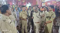 आवासन स्थल व मंदिर व्यवस्था का एसपी ने लिया जायजा, बाह्य अरघा कतार के रूट पर मंथन