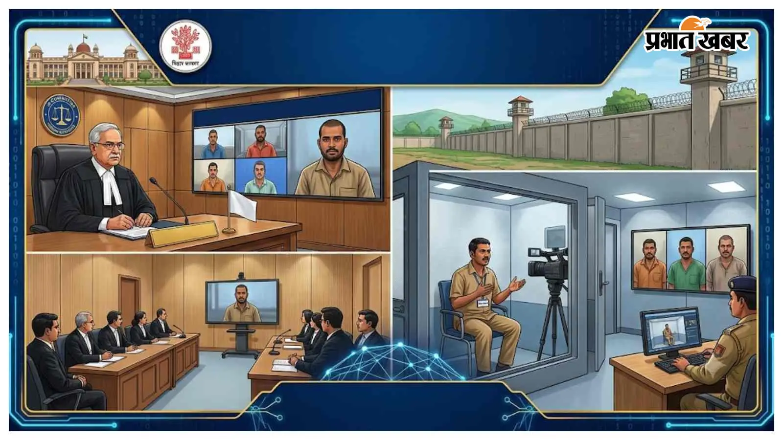 सीतामढ़ी जेल से पेशी: कैदियों के लिए वीडियो कॉन्फ्रेंसिंग... सीतामढ़ी जेल से पेशी: कैदियों के लिए वीडियो कॉन्फ्रेंसिंग...
