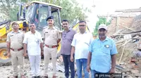 बिस्फी के दो गांवों में चला अतिक्रमण हटाओ अभियान, सरकारी रास्ता कराया गया मुक्त