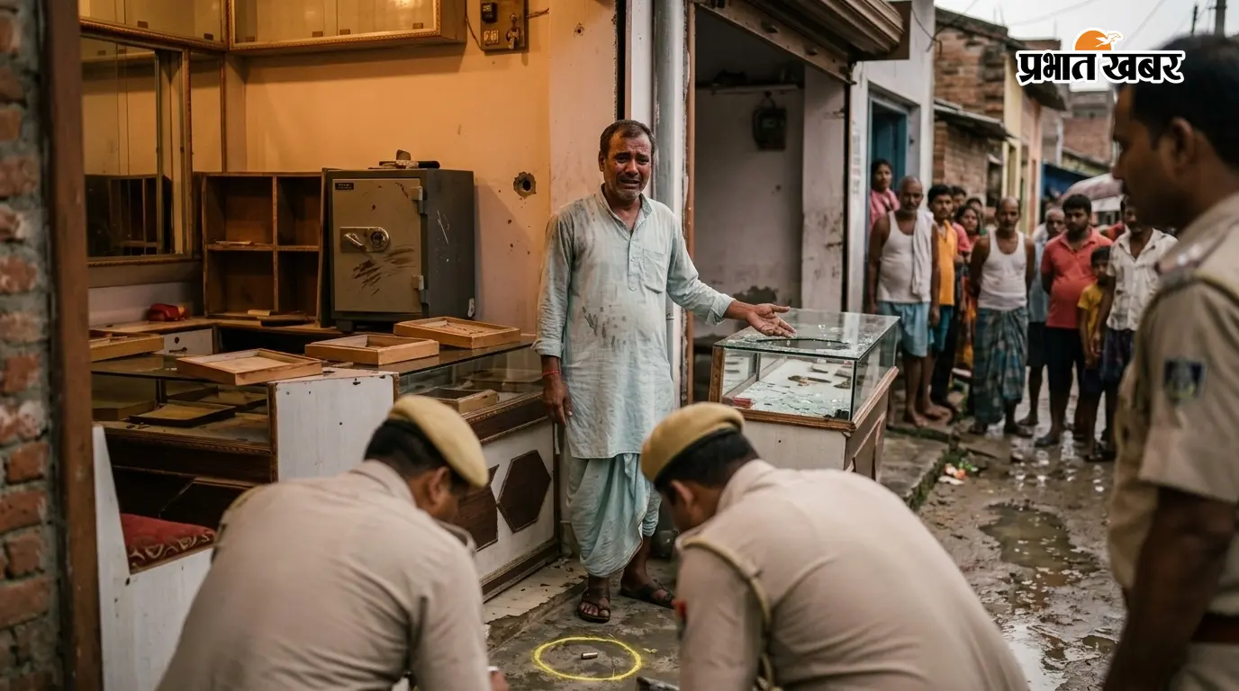 समस्तीपुर: ज्वेलरी दुकान में लूट, संचालक को गोली मारी समस्तीपुर: ज्वेलरी दुकान में लूट, संचालक को गोली मारी