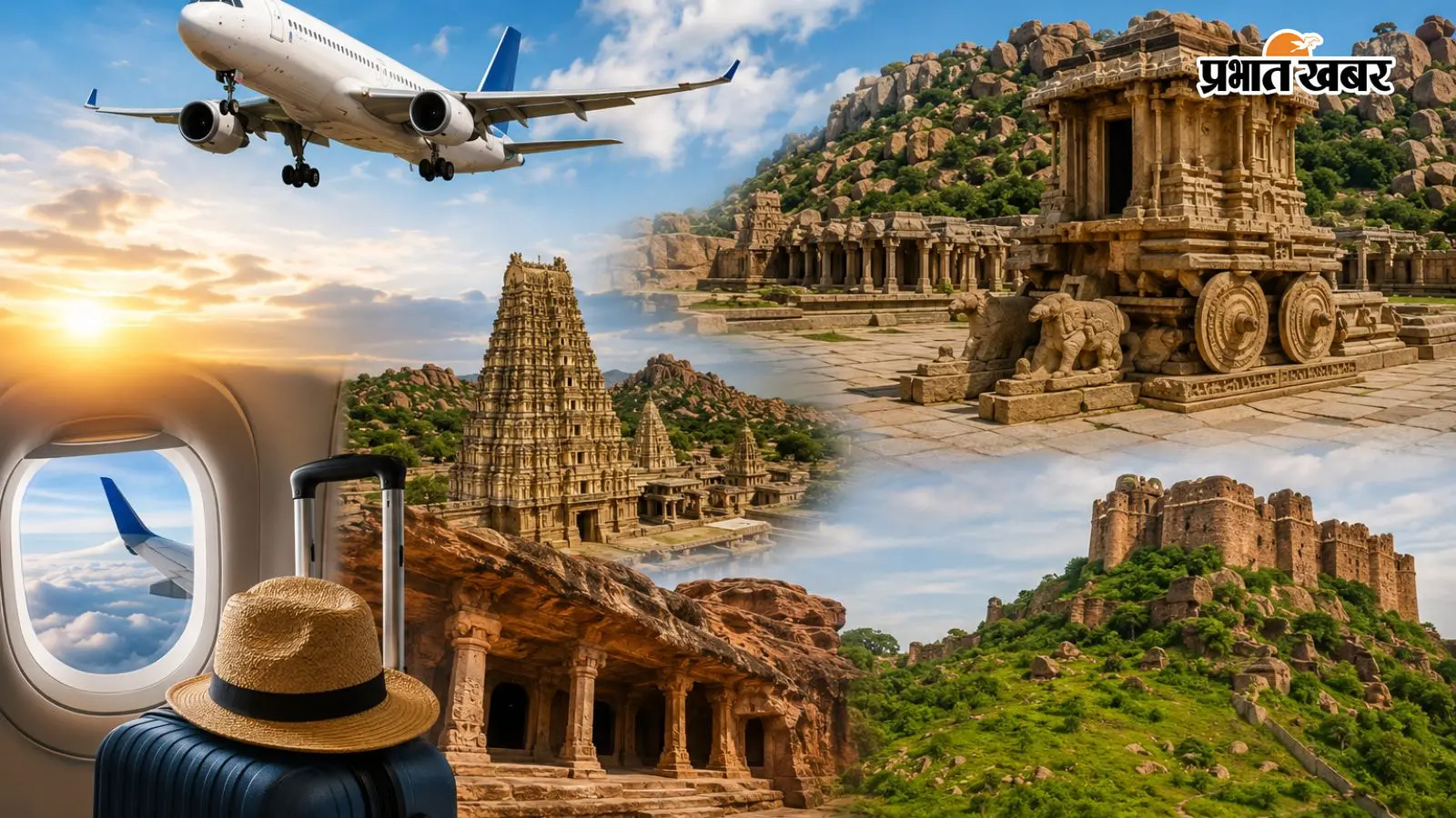 ऐतिहासिक धरोहरों की ओर उड़ान (AI सांकेतिक तस्वीर) ऐतिहासिक धरोहरों की ओर उड़ान (AI सांकेतिक तस्वीर)