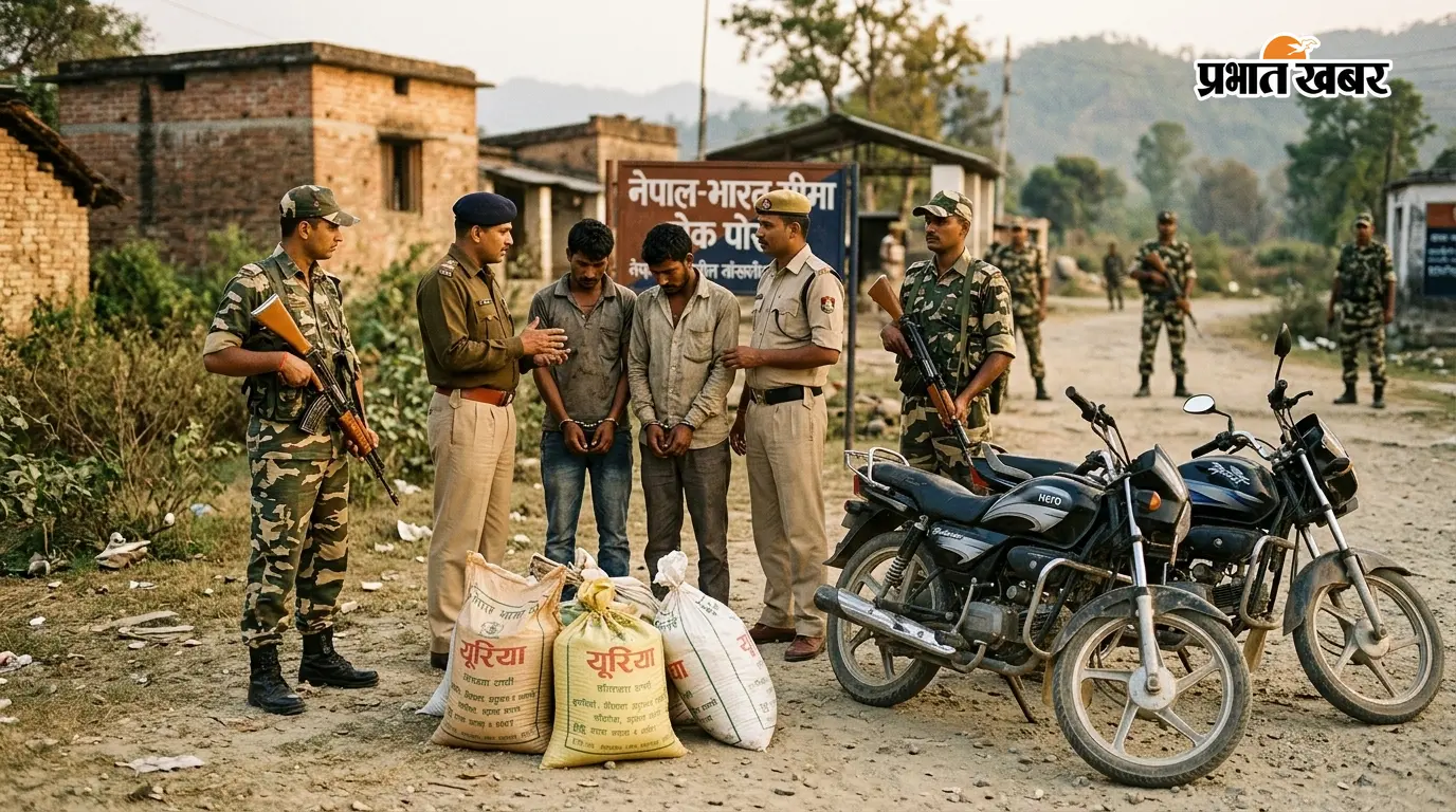 चार बोरा यूरिया खाद के साथ दो नेपाली नागरिक गिरफ्तार चार बोरा यूरिया खाद के साथ दो नेपाली नागरिक गिरफ्तार