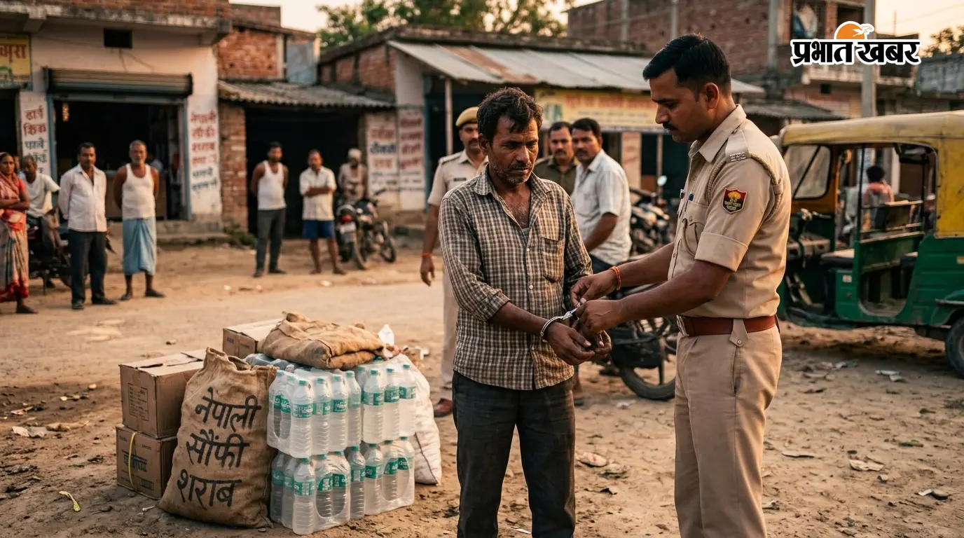 पुपरी: 40 लीटर नेपाली शराब संग तस्कर गिरफ्तार पुपरी: 40 लीटर नेपाली शराब संग तस्कर गिरफ्तार