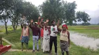 शाखा नहर में पानी नहीं पहुंचने से सूखने लगी धान की फसल, किसानों का प्रदर्शन