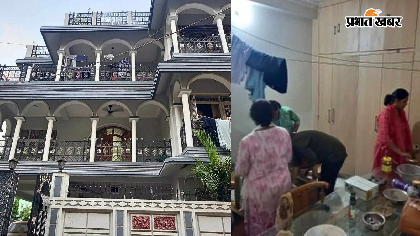 रेड के दौरान की तस्वीर रेड के दौरान की तस्वीर