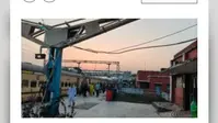 फोर लाइन परियोजना की भेंट चढ़ा नवगछिया स्टेशन का अमृत भारत योजना का निर्माण कार्य,
