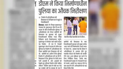 सीवान में निर्माणाधीन पुलिया में मिली गड़बड़ी, जांच में खुलासा, मानक के अनुसार नहीं लगी थी सरिया