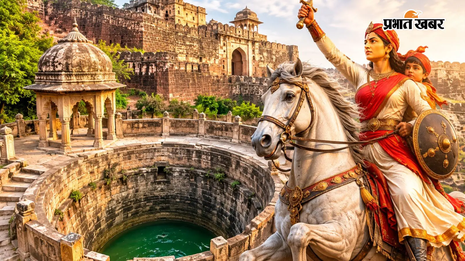 झाँसी किले का 150 साल पुराना रहस्मयी कुआ झाँसी किले का 150 साल पुराना रहस्मयी कुआ