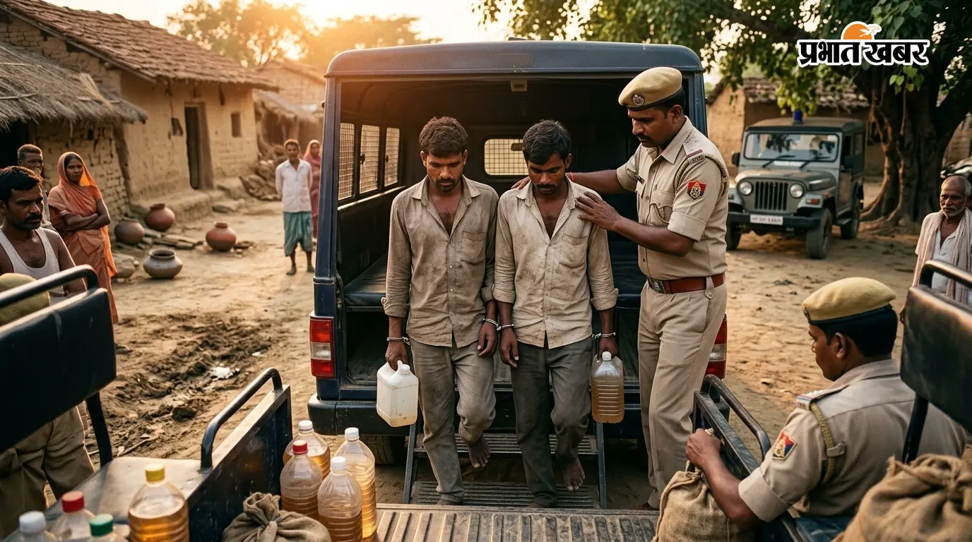 पताही रूप से चुलाई शराब के साथ दो धंधेबाज पकड़ाया पताही रूप से चुलाई शराब के साथ दो धंधेबाज पकड़ाया