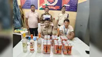 फरक्का एक्सप्रेस से 36 केन विदेशी बियर व शराब की बोतलों के साथ तस्कर गिरफ्तार, सीआईबी-आरपीएफ की कार्रवायी