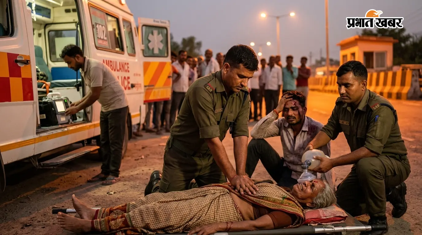 एसएसबी जवानों के सहयोग से सड़क दुर्घटना में जख्मी दो की बची जान एसएसबी जवानों के सहयोग से सड़क दुर्घटना में जख्मी दो की बची जान