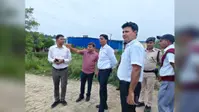 डीएम ने निर्माणाधीन एयरपोर्ट टर्मिनल का किया निरीक्षण, कार्य में तेजी लाने का निर्देश
