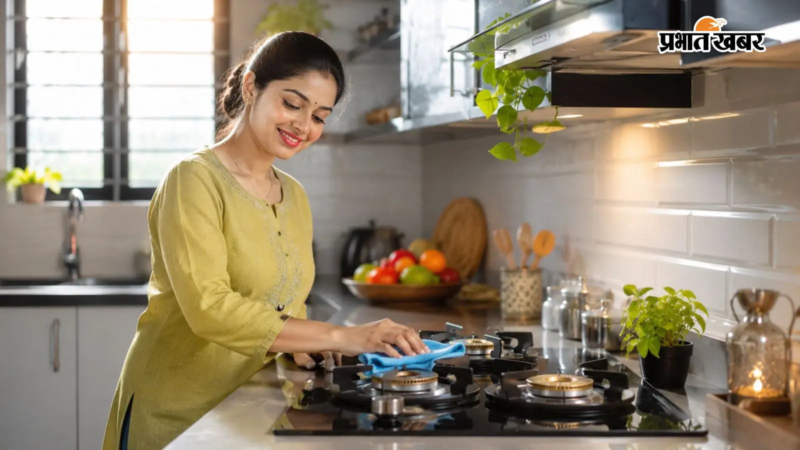 सुबह उठते ही किचन में सबसे पहले किस चीज को साफ करना चाहिए? AI image सुबह उठते ही किचन में सबसे पहले किस चीज को साफ करना चाहिए? AI image