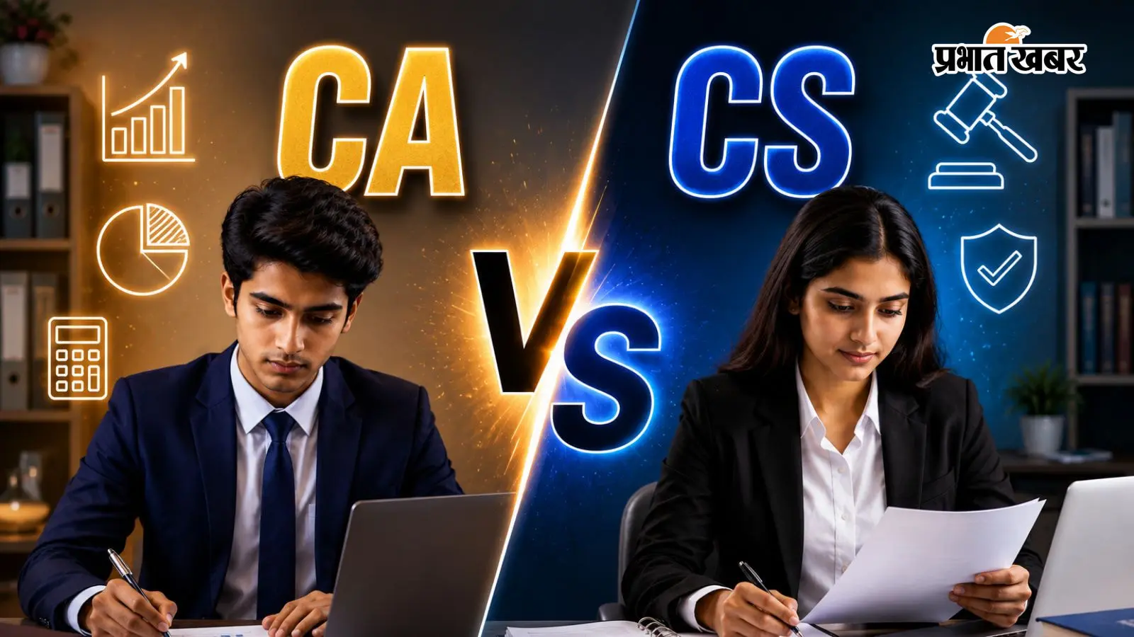CA vs CS के लिए सांकेतिक फोटो (AI Generated) CA vs CS के लिए सांकेतिक फोटो (AI Generated)