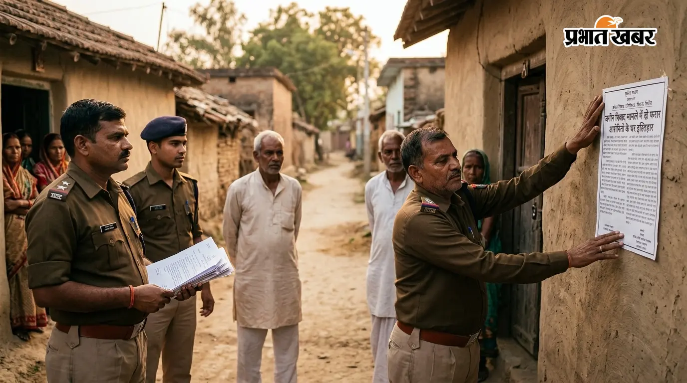 दौड़ रहा था फरार, अब कोर्ट में हाजिर हों: इश्तिहार चस्पा दौड़ रहा था फरार, अब कोर्ट में हाजिर हों: इश्तिहार चस्पा