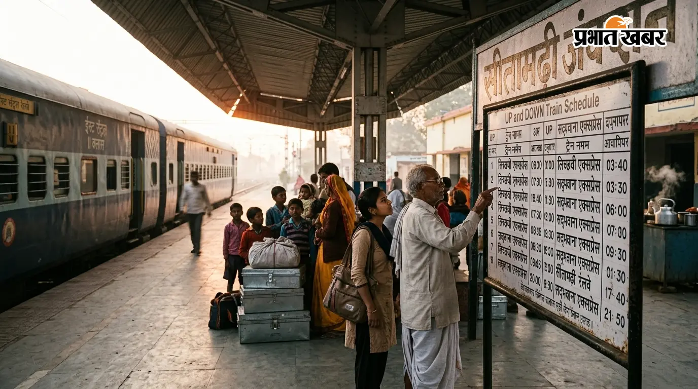 सीतामढ़ी स्टेशन: ट्रेनों की समय सारणी- सीतामढ़ी स्टेशन: ट्रेनों की समय सारणी-