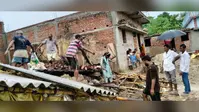 औरंगाबाद में बारिश से तबाही, मिनटों में ढह गया मकान, परिवार बाल बाल बचा