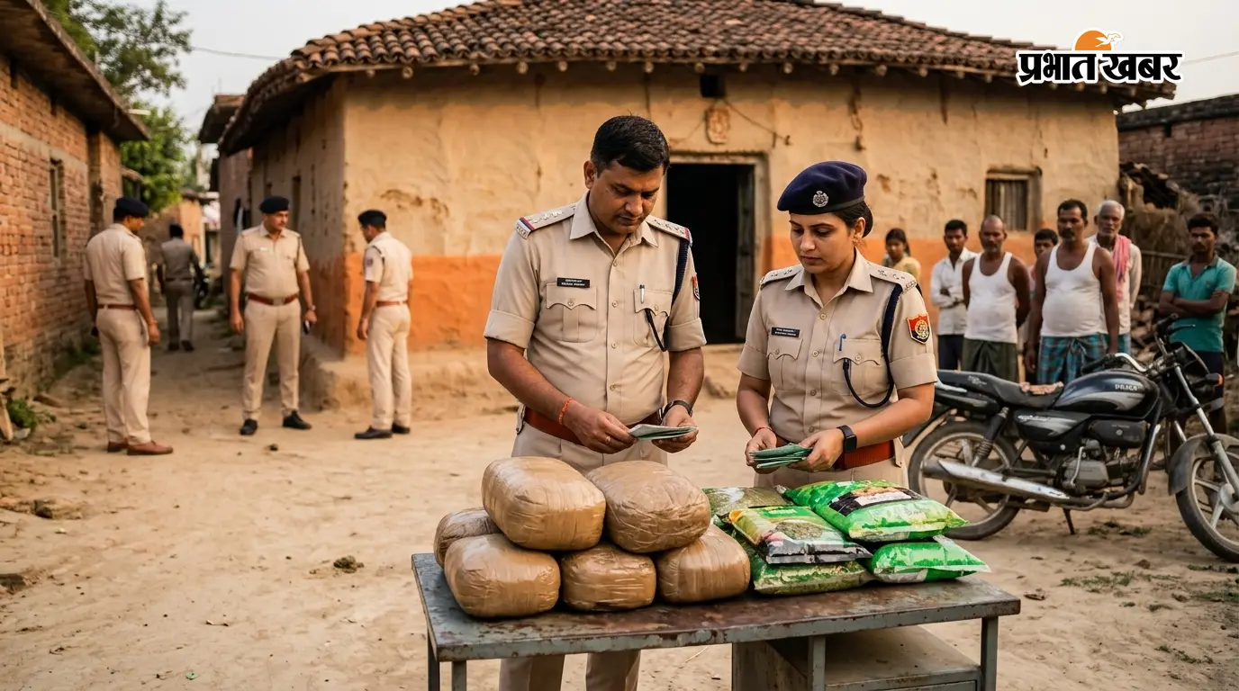 परिहार में 13.5 किलो गांजा जब्त, तस्कर फरार परिहार में 13.5 किलो गांजा जब्त, तस्कर फरार