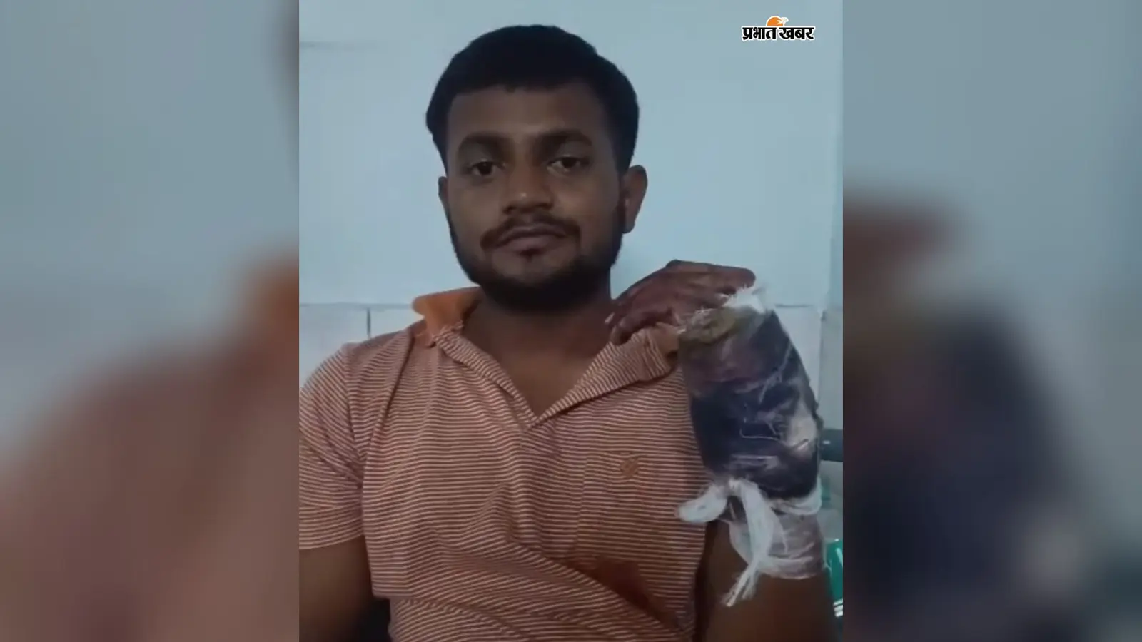 गोलीबारी में घायल युवक नीरज शर्मा. फोटो: प्रभात खबर गोलीबारी में घायल युवक नीरज शर्मा. फोटो: प्रभात खबर