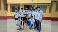 मोतिहारी के श्री नारायण सिंह महाविद्यालय में एनएसएस का स्वच्छता अभियान, छात्रों ने किया श्रमदान