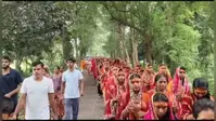 बेगूसराय: मंसूरचक में कलश शोभायात्रा के साथ नौ दिवसीय महायज्ञ का भव्य शुभारंभ