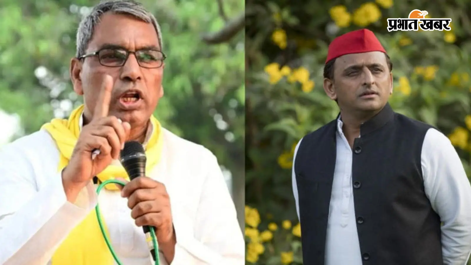 ओमप्रकाश राजभर व अखिलेश यादव ओमप्रकाश राजभर व अखिलेश यादव