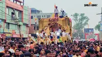 झारखंड के कोडरमा में पहली बार निकली रथ यात्रा, बारिश भी नहीं डिगा सकी श्रद्धालुओं की आस्था