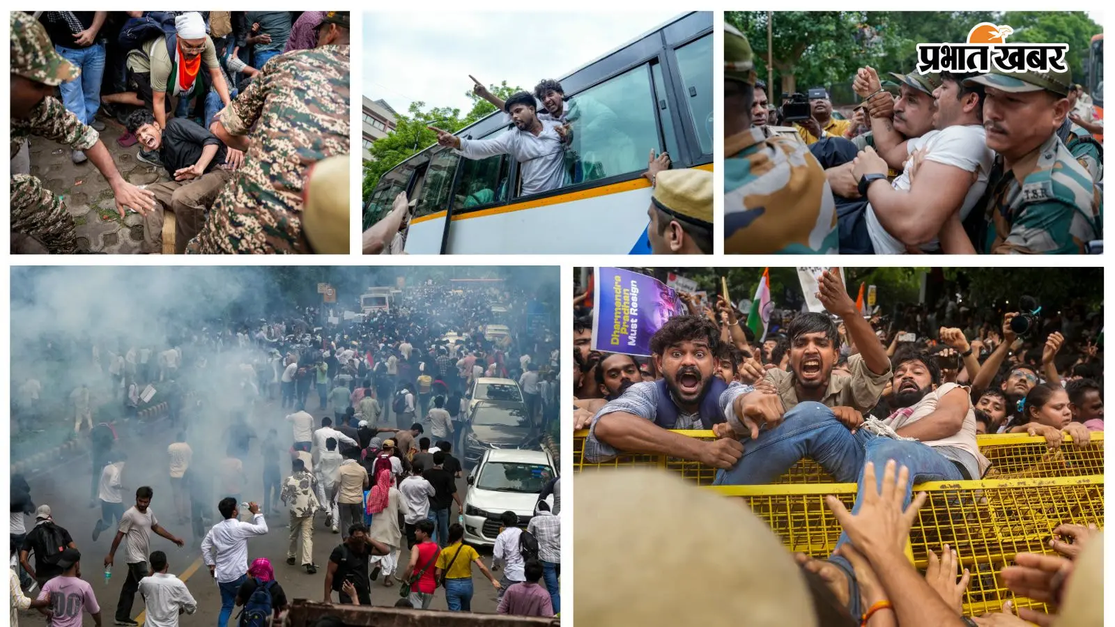 कॉकरोच जनता पार्टी का प्रदर्शन, फोटो- पीटीआई