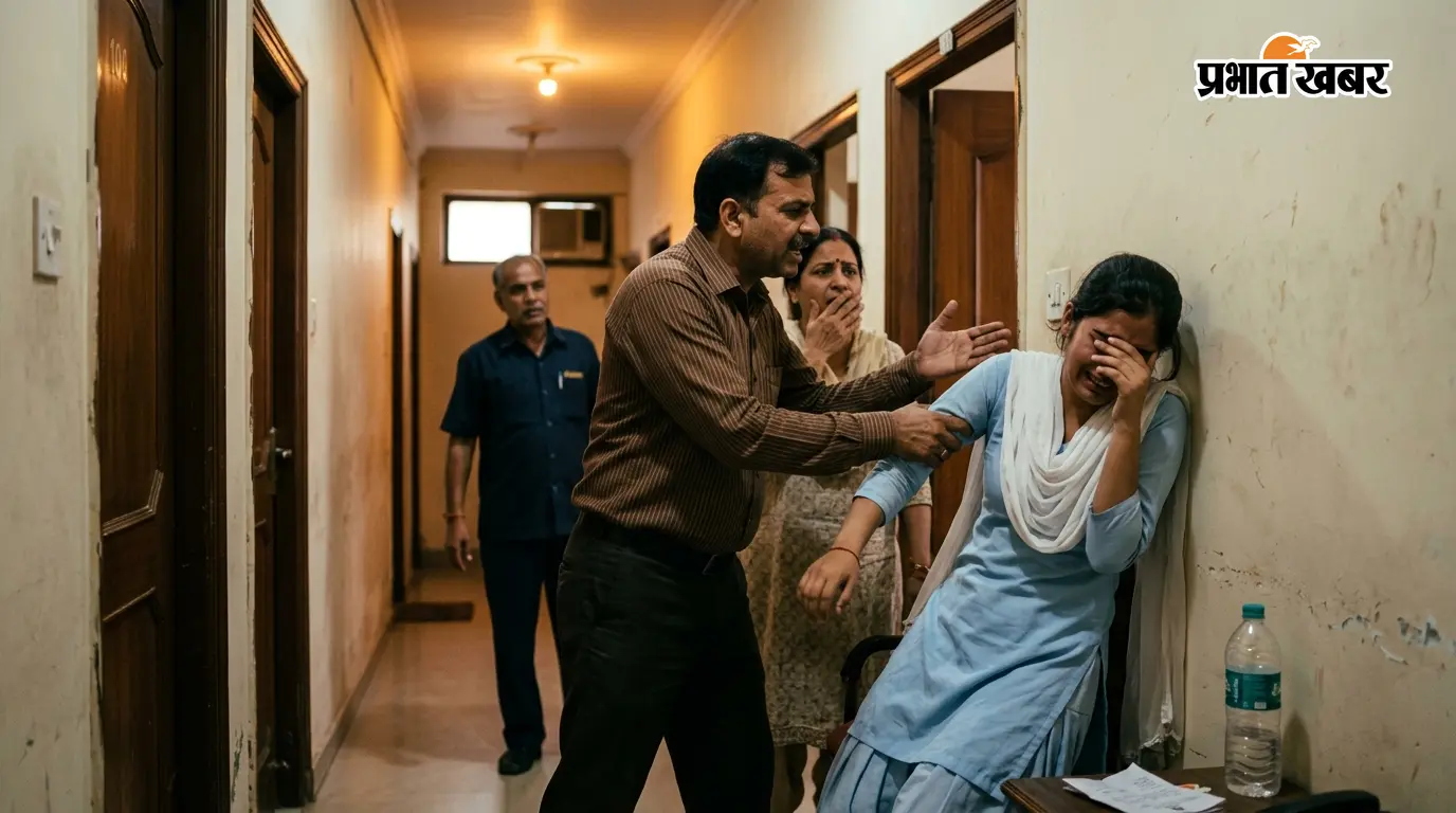 प्रेमी संग होटल पहुंची छात्रा, परिजनों ने रंगेहाथ पकड़ा प्रेमी संग होटल पहुंची छात्रा, परिजनों ने रंगेहाथ पकड़ा