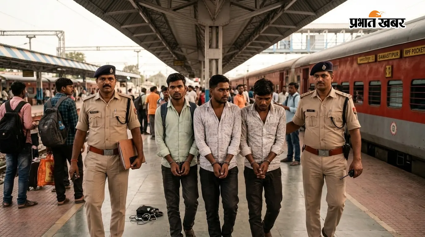 समस्तीपुर: चलती ट्रेनों व स्टेशन पर चोरी करने वाले 3... समस्तीपुर: चलती ट्रेनों व स्टेशन पर चोरी करने वाले 3...