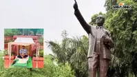 युवाओं पर लाठीचार्ज के खिलाफ संसद परिसर में धरना पर बैठे सांसद चंद्रशेखर आजाद, केंद्र सरकार से की मांग