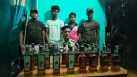 बहादुरपुर में 25 बाेतल विदेशी शराब के साथ दो तस्कर गिरफ्तार