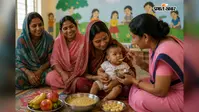 शंकरपुर के सभी आंगनबाड़ी केंद्रों पर मनाया गया अन्नप्राशन दिवस