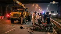 एनएच-27 पर तेज रफ्तार हाइड्रा ने बाइक को मारी टक्कर, दो युवक गंभीर हालत में अस्पताल रेफर