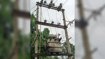 बक्सर में आकाशीय बिजली से ट्रांसफार्मर जला, दो दिनों से बिजली गुल, उपभोक्ता परेशान