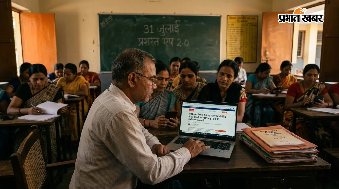 शिक्षक ध्यान दें: प्रशस्त एप 2.0 पर 31 जुलाई तक कराएं... शिक्षक ध्यान दें: प्रशस्त एप 2.0 पर 31 जुलाई तक कराएं...