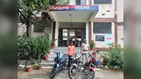 नवादा: सिरदला में तीन चोरी की मोटरसाइकिलों के साथ अभियुक्त गिरफ्तार