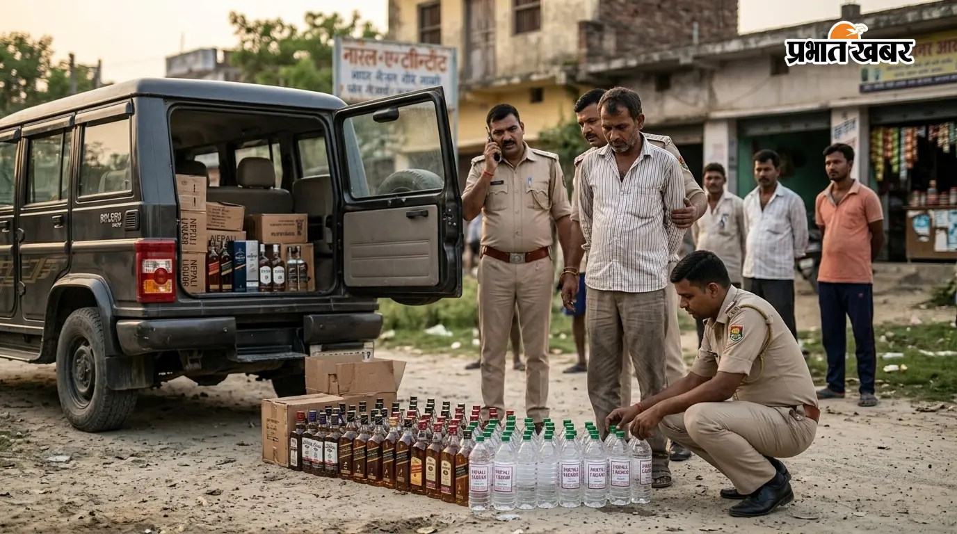 नरकटियागंज: बोलेरो से 41 लीटर विदेशी शराब जब्त, एक गिरफ्तार नरकटियागंज: बोलेरो से 41 लीटर विदेशी शराब जब्त, एक गिरफ्तार
